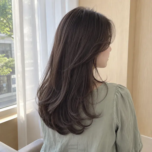 경성대 경성대 생활권에서 비교할 수 있는 긴 머리 레이어드 C컬 커트