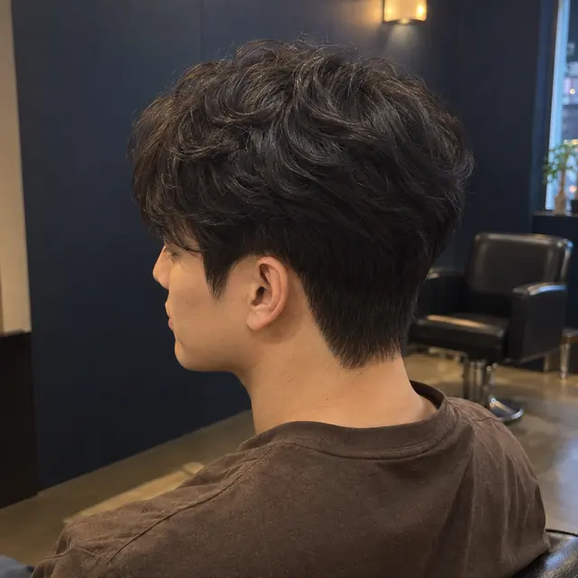 경성대 경성대 생활권에서 비교할 수 있는 자연스러운 남성 쉐도우펌