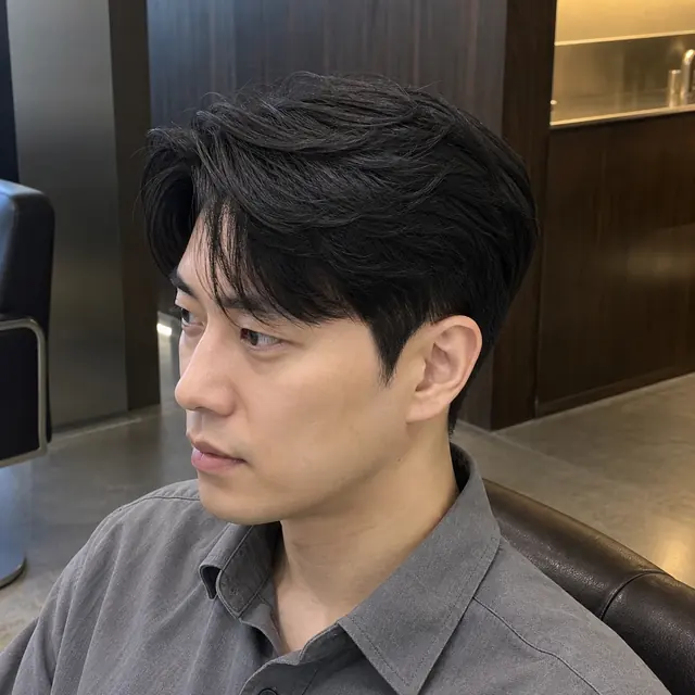명지 명지 생활권에서 비교할 수 있는 남성 가일컷과 옆머리 다운펌